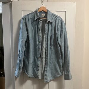 J. Crew Classic Blue Denim Shirt
